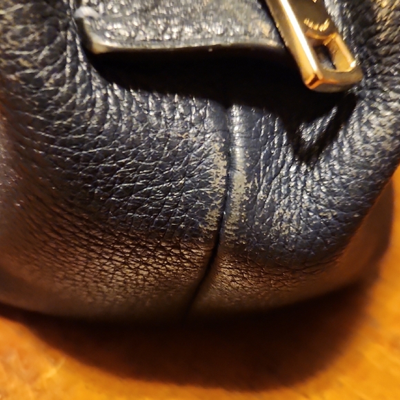 Coach Hallie Denim Shouldet Bag With Painted Floral - Picture 9 of 16